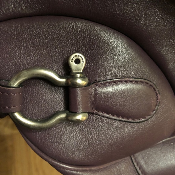 Large purple Burberry Leather tote! - Picture 5 of 8